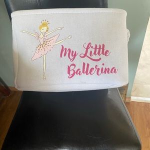 Cute canvas storage bin